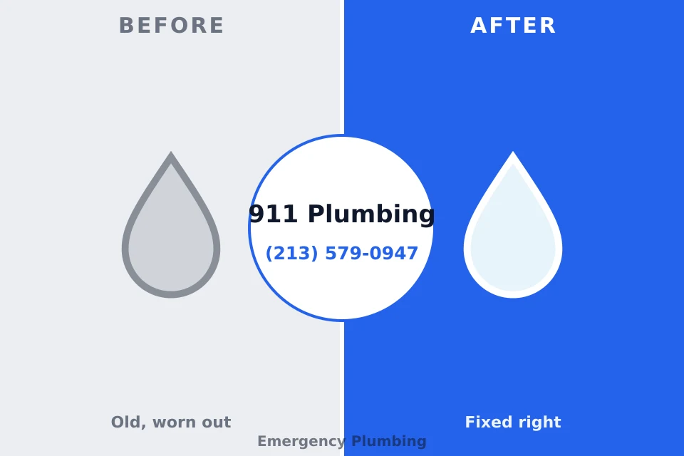 Before and after: plumbing repair Cowpens, SC